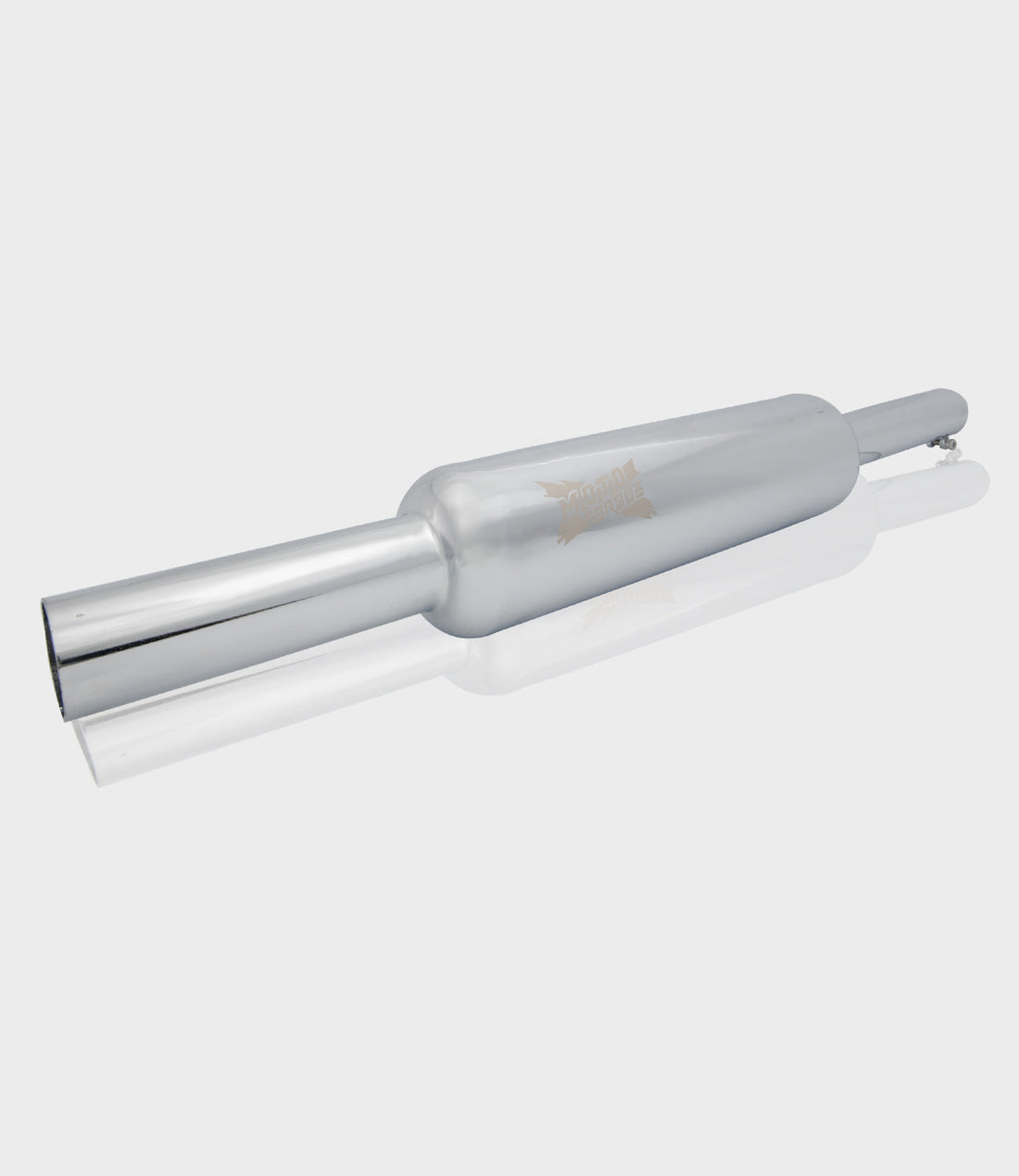 Moto torque Bottle Chrome Exhaust for Royal Enfield UCE Models – Classical Bullet Bass Performance Silencer