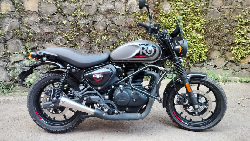 SS Motocorp Slip-On Exhaust for Royal Enfield Hunter 350 | Performance Silencer with DB Killer