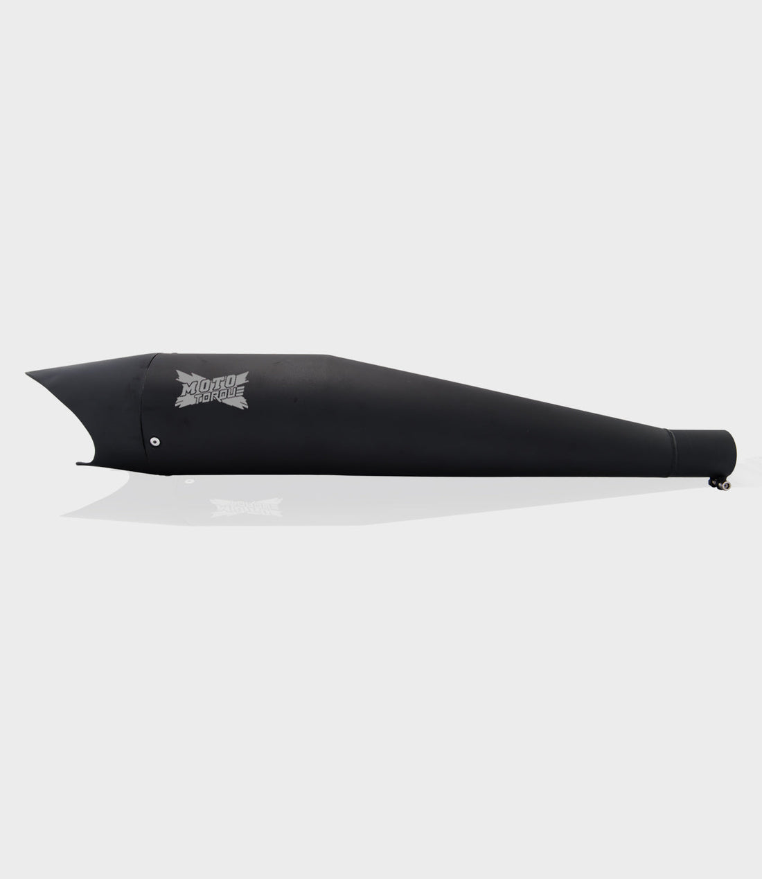 Moto Torque Shark Black Exhaust for Royal Enfield UCE Models – Performance Bass Silencer