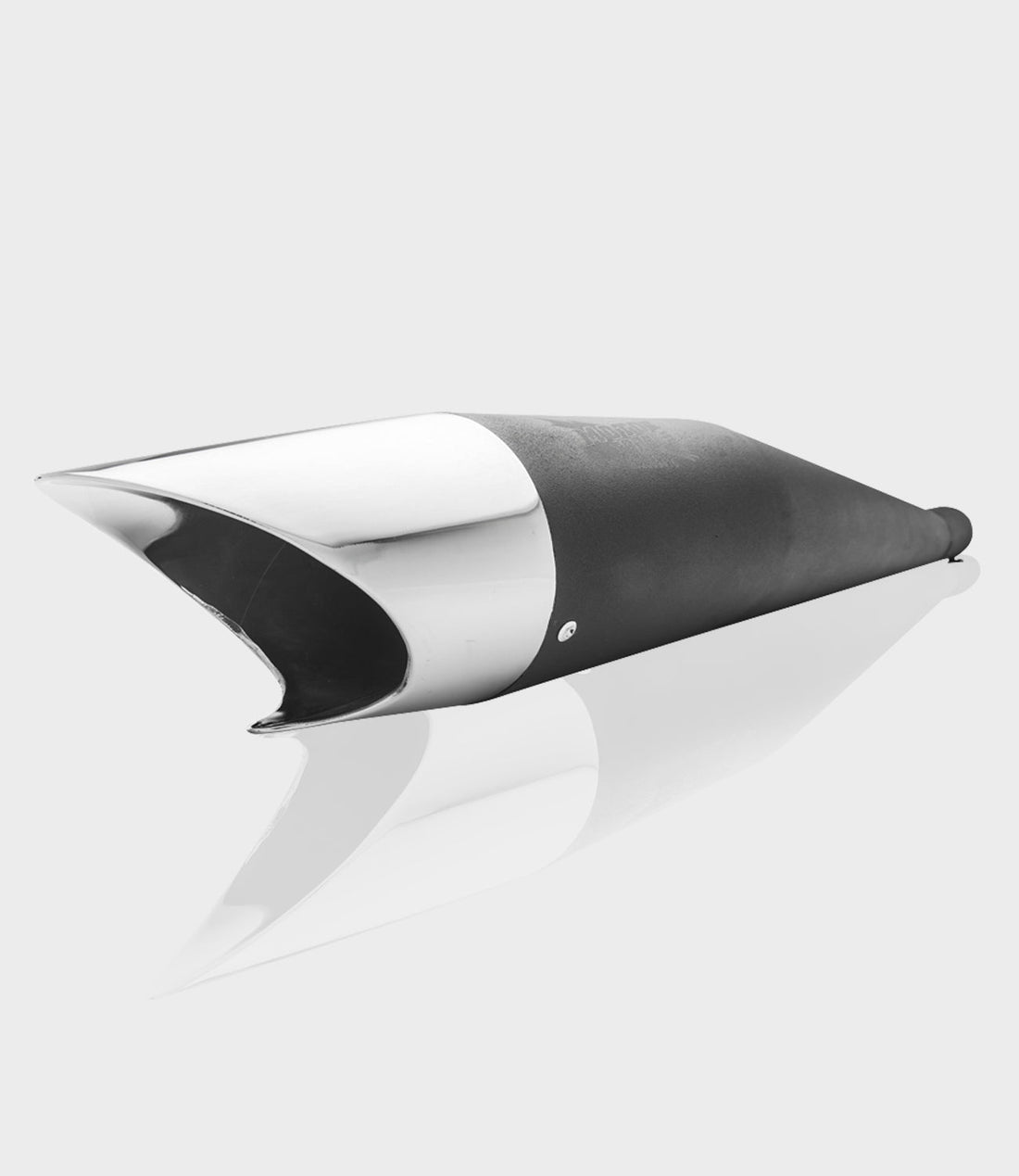 Moto Torque Shark Black Chrome Performance Exhaust for Royal Enfield – Universal UCE Slip-On Exhaust