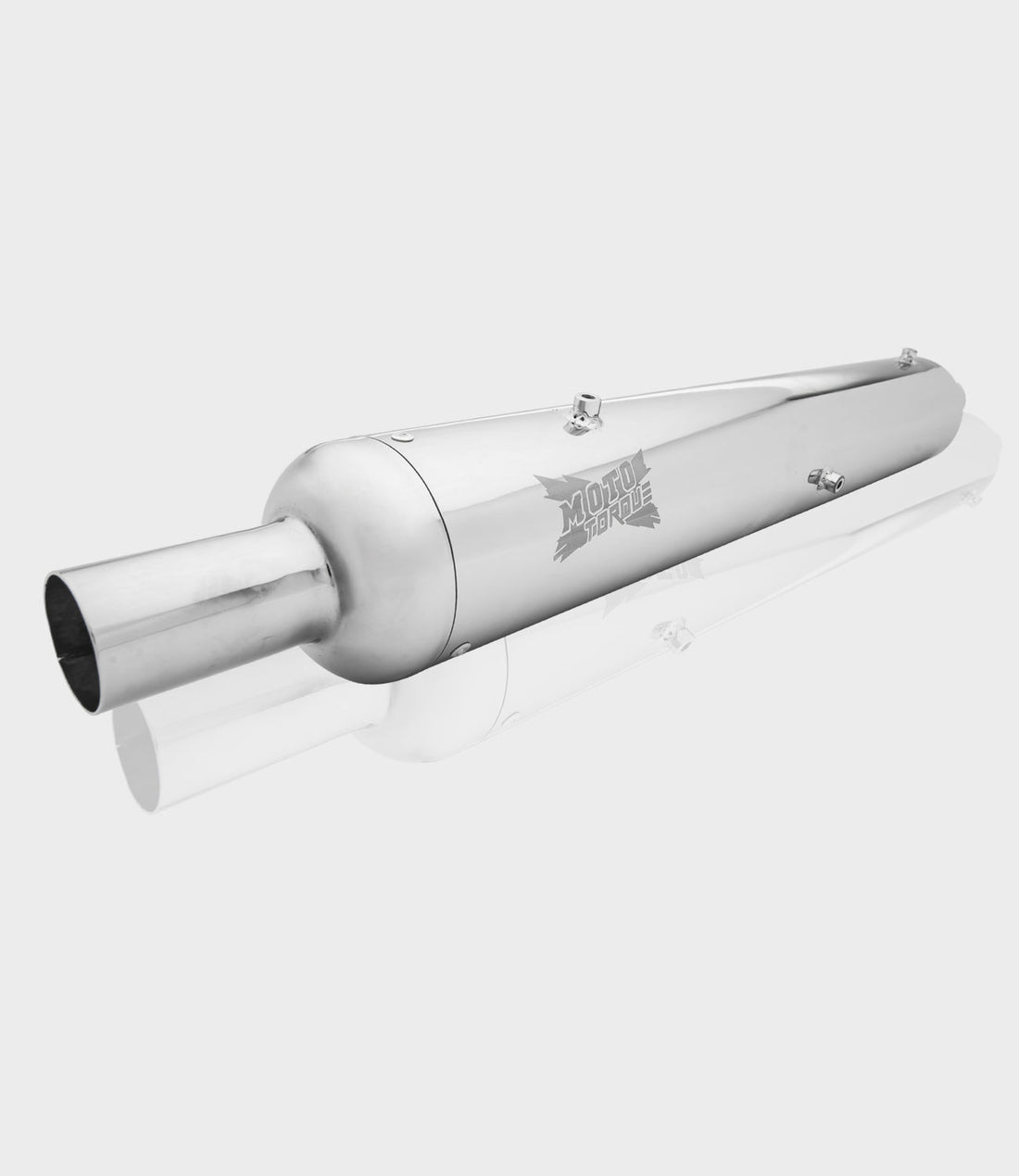 Moto Torque Replica Chrome Exhaust for Royal Enfield Classic 350/500 BS6 | Performance Exhaust with Deep Bass Sound