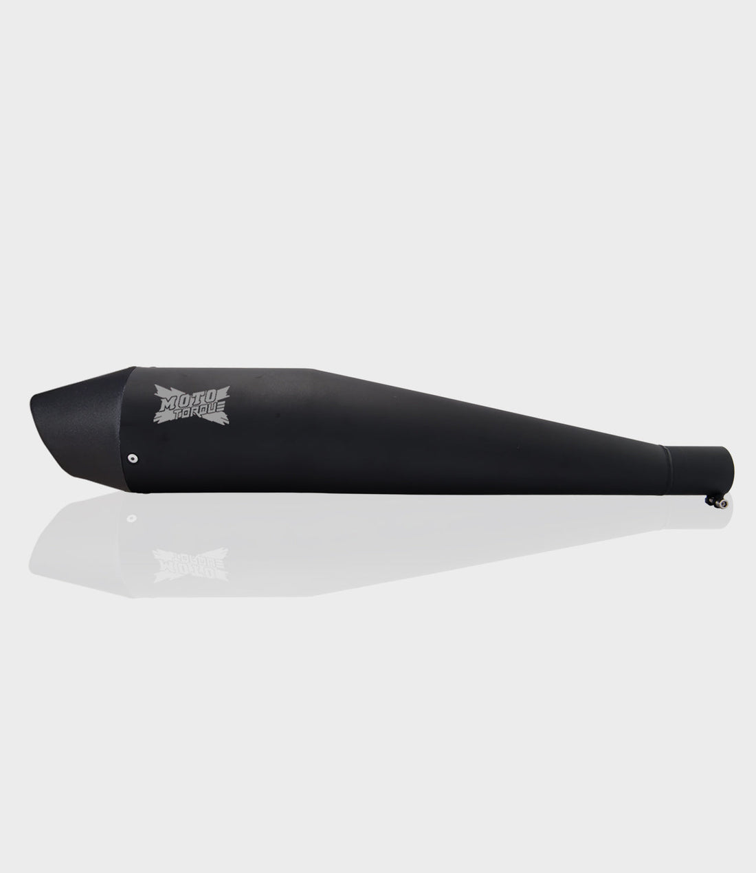 Moto Torque Dolphin Black Performance Exhaust for Royal Enfield – Universal UCE Slip-On Exhaust