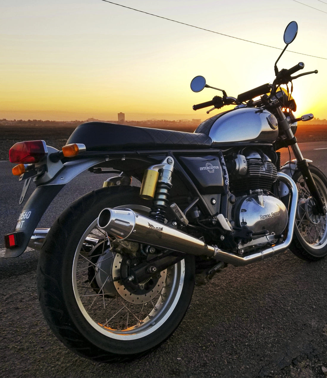 Moto Torque BOLT Performance Exhaust for Royal Enfield Interceptor 650 / Continental GT 650 | Stainless Steel Slip-On Exhaust (Pack of 2)