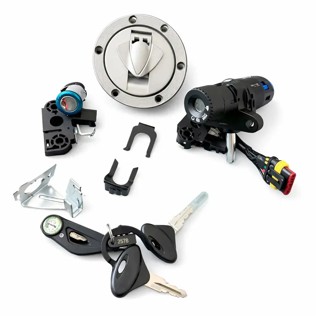 Benelli tnt 600i lock set with 6 hole tank cap