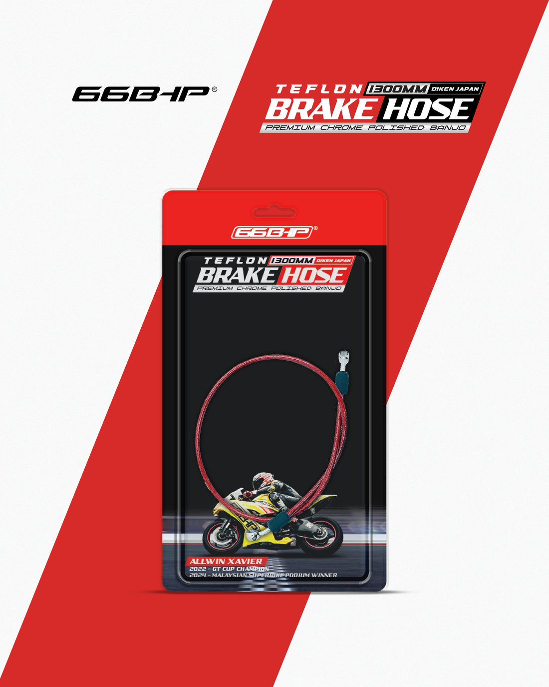 66Bhp Teflon Brake Hoses
