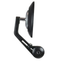 66BHP Vuma S2 CNC Bar End Mirrors – Premium Aluminum Rear View Motorcycle Mirrors (Pair)