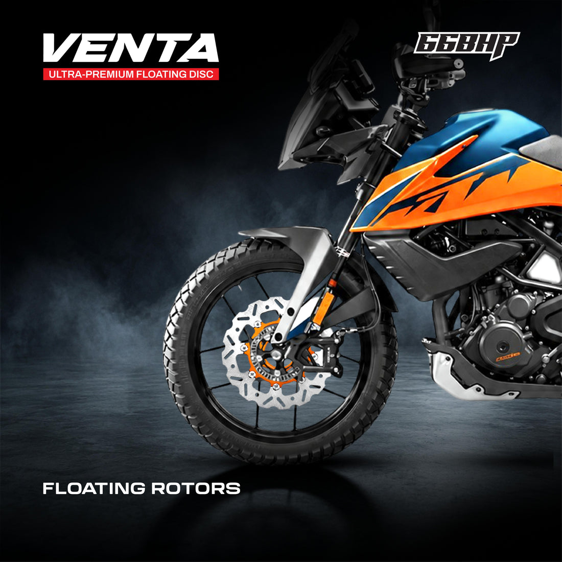66BHP Venta Floating Front Brake Disc Rotor
