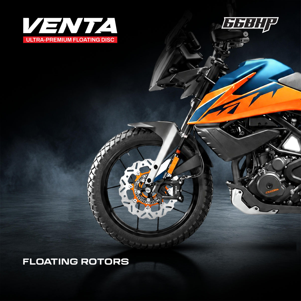 66BHP Venta Floating Front Brake Disc Rotor