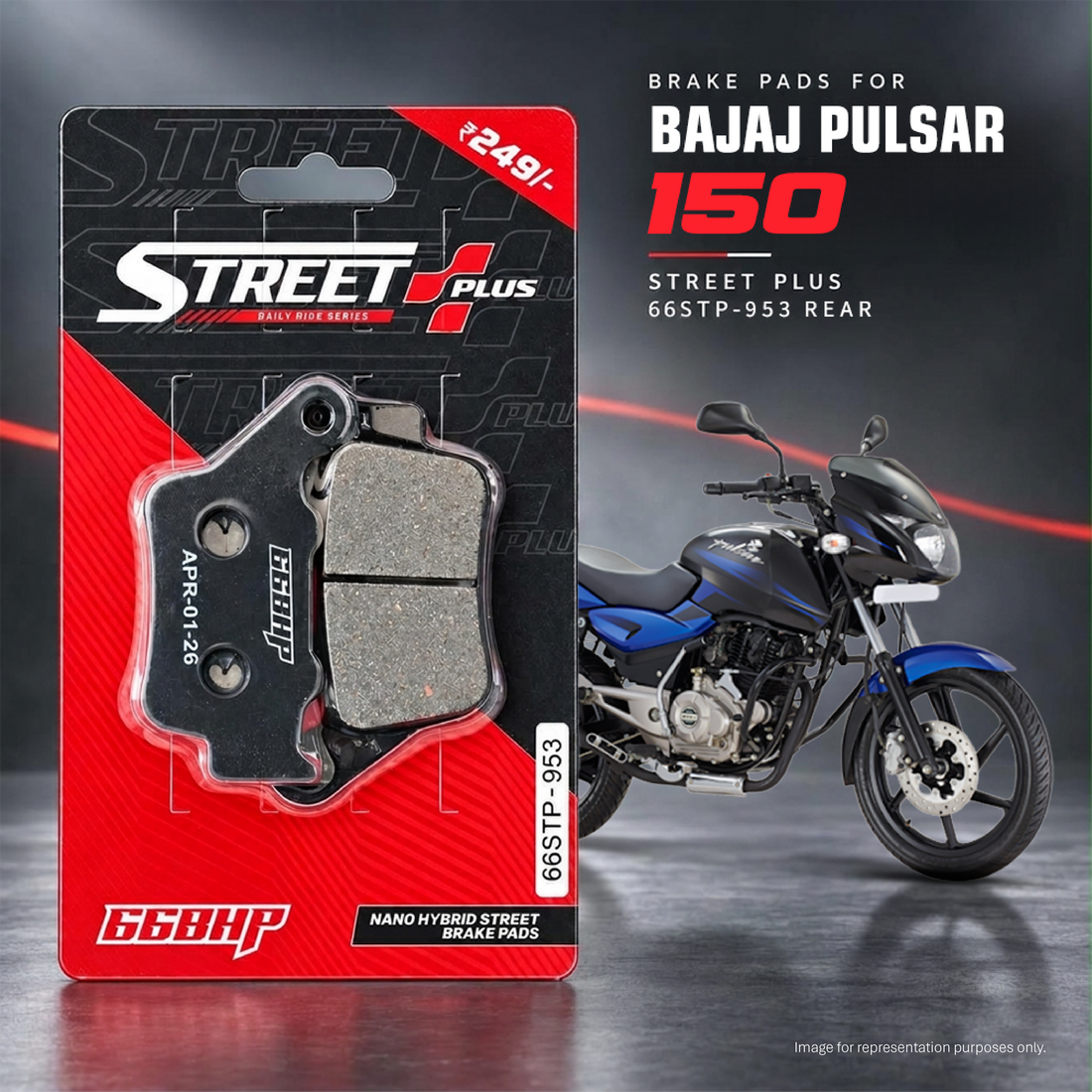 Bajaj Pulsar 150/180/220 66BHP Street Plus Brake Pads