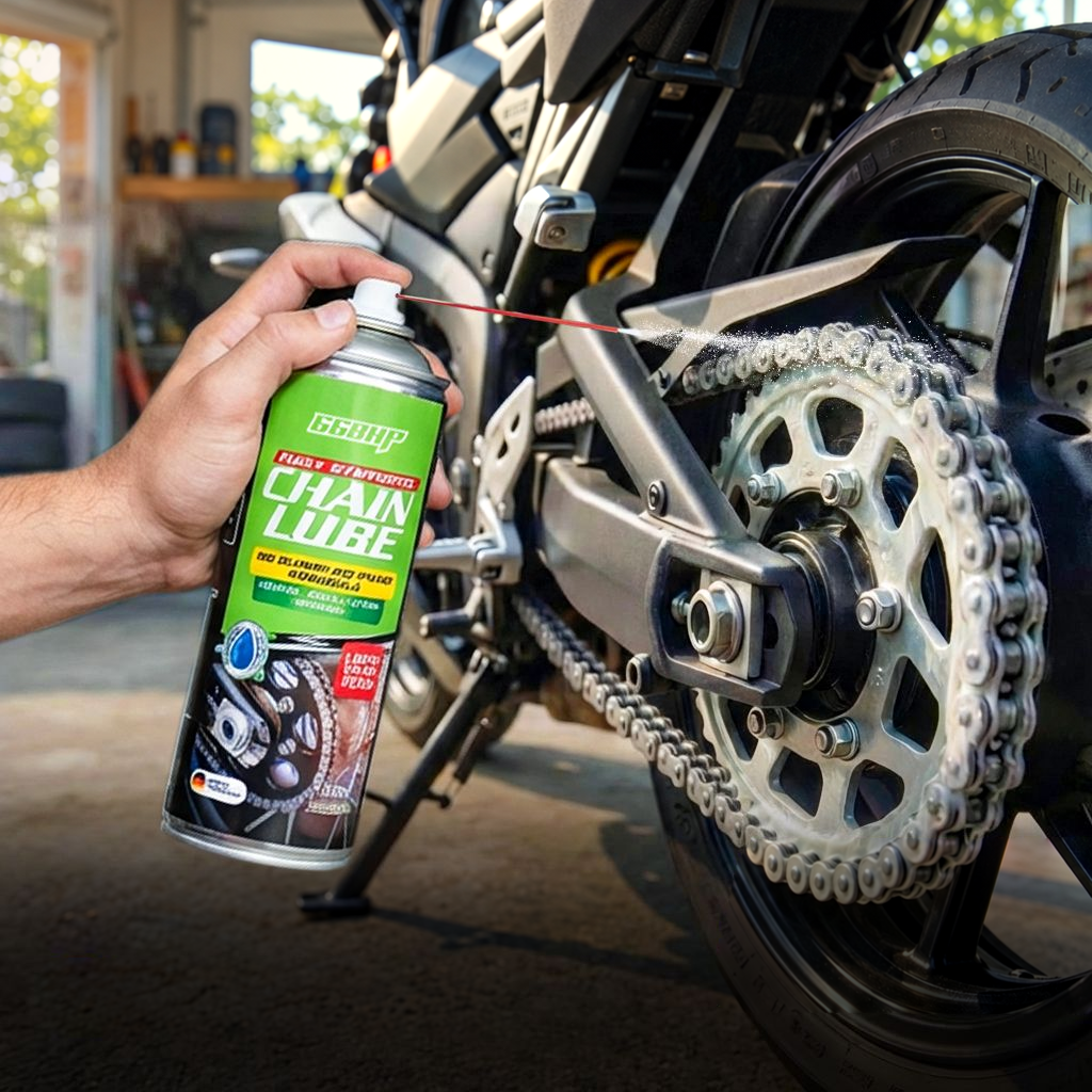 66Bhp Chain Care – Clean. Lube