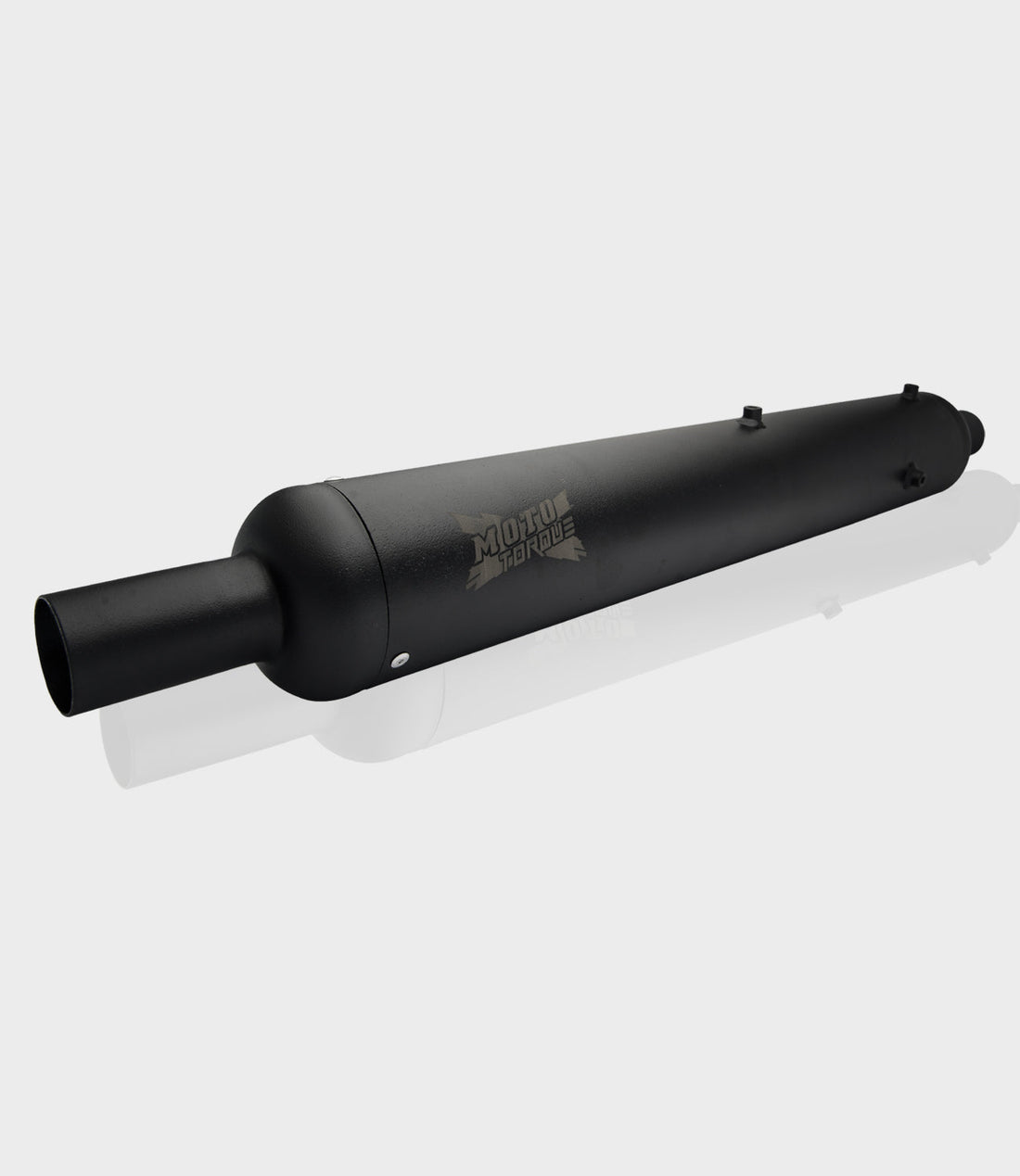 Moto Torque Replica Black Exhaust (BS6) for Royal Enfield – Stock Look Performance Bass Silencer