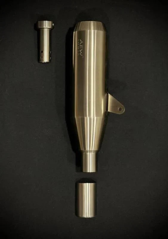 AEW EDGE Free Flow Exhaust for Royal Enfield Bear 650 | Performance Silencer | AEW Exhaust