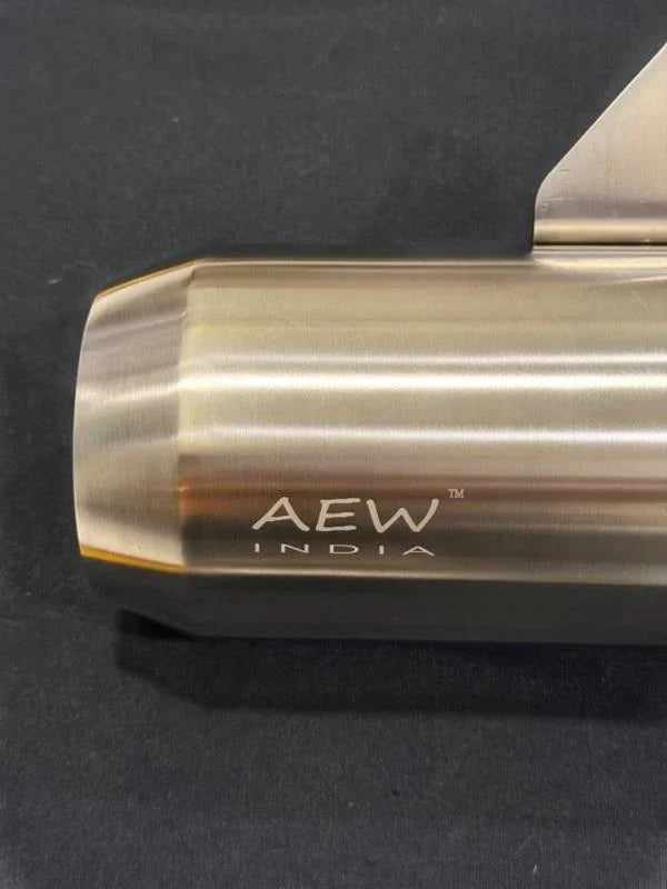 AEW Edge Exhaust with Mid Pipe & Catalytic Converter for Royal Enfield Bear 650 | AEW Performance Silencer
