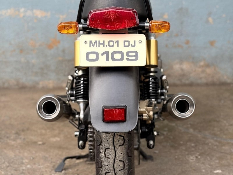 AEW TE 104 EDGE Slip-On Exhaust Interceptor 650 / GT 650 Stainless Steel Matt Polish | Performance Megaphone Silencer