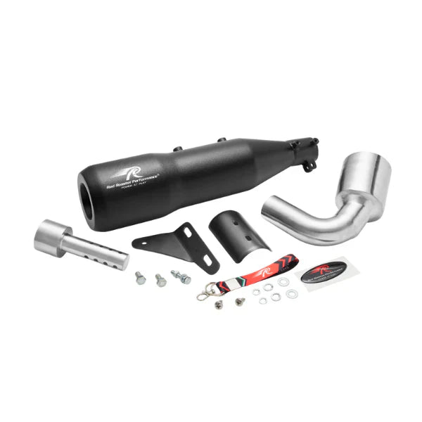 Red Rooster Altair Exhaust for Bajaj Dominar 400 / Bajaj Dominar 250 | Performance SS304 Exhaust (Black)
