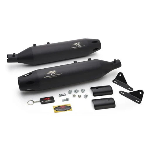 Red Rooster Astral Pro Exhaust for Royal Enfield Super Meteor 650 – Performance Slip-On (Polish / Black)