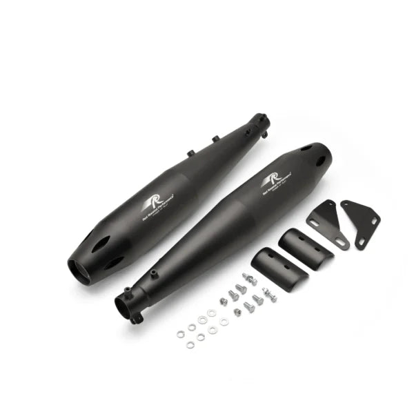 Red Rooster Atlas Pro Exhaust for Royal Enfield Classic 650 – Performance Slip-On (Polish / Matte / Black)