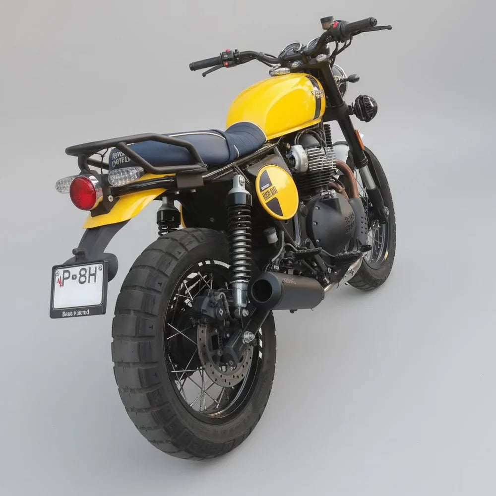 Barrel Bass Master B-20 Slip-On Exhaust with Decat Pipe for Royal Enfield Bear 650 | 304 Stainless Steel Performance Exhaust (O2 & O3 Sensor Variants)