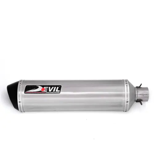 Devil Evolution 520mm Long Slip-On Exhaust (D2.1L) for Royal Enfield Himalayan 411 | Deep Tone Performance Silencer