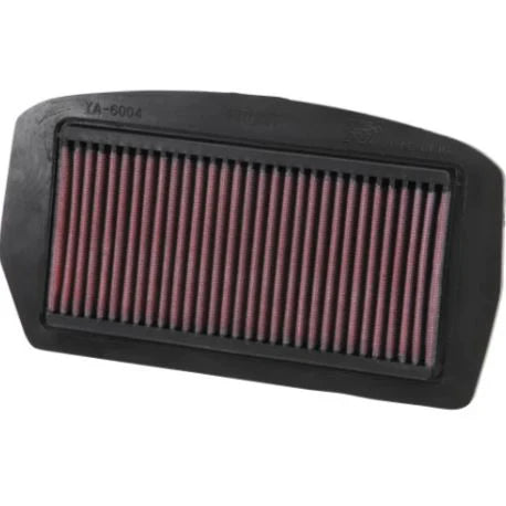 K&N YA-6004 High-Flow Lifetime Air Filter for Yamaha FZ6 / FZ6 Fazer (2004-2009) Washable Performance Cotton Gauze Filter