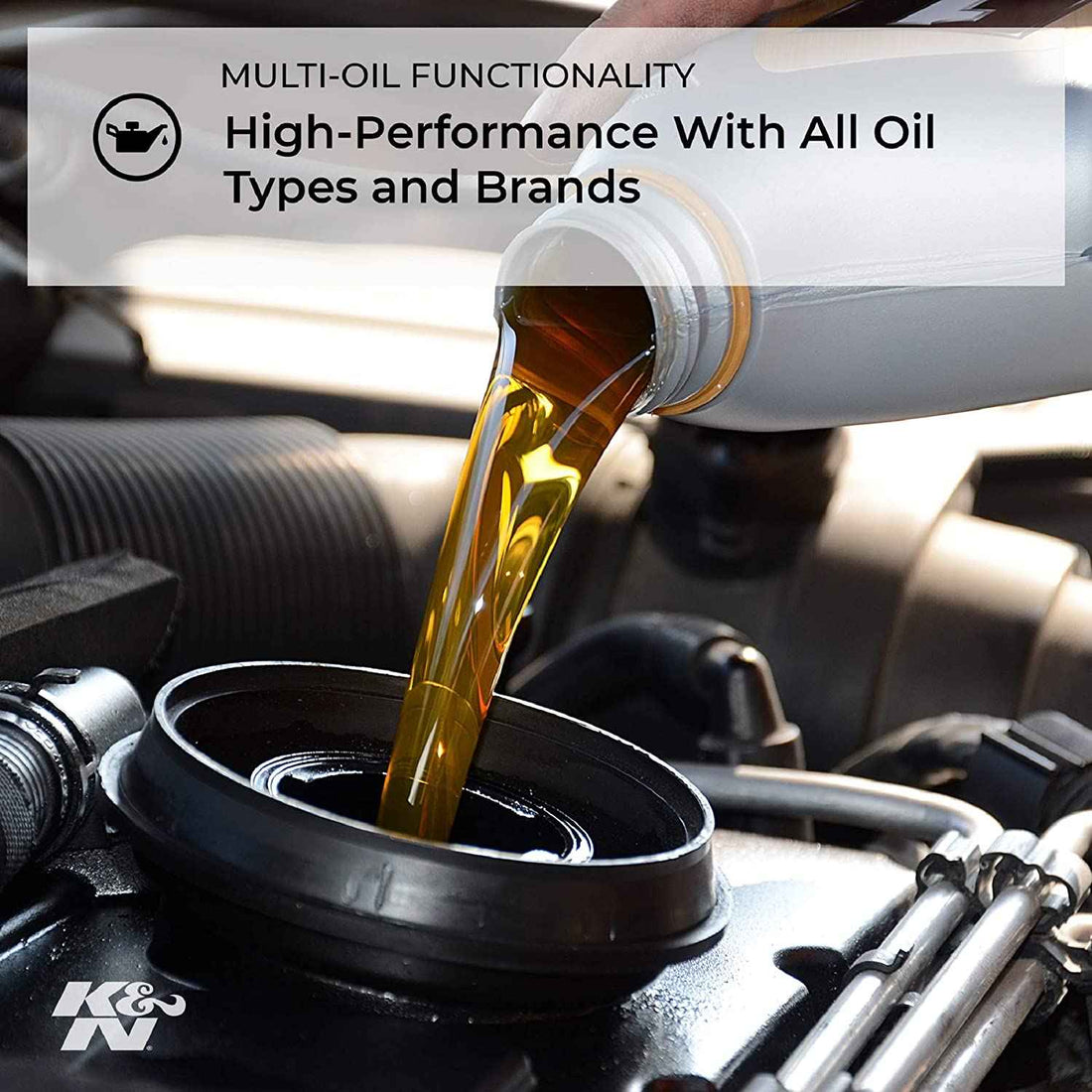 K&N KN-171-B High Flow Motorcycle Oil Filter for Harley Davidson | Premium Spin-On Performance Oil Filter