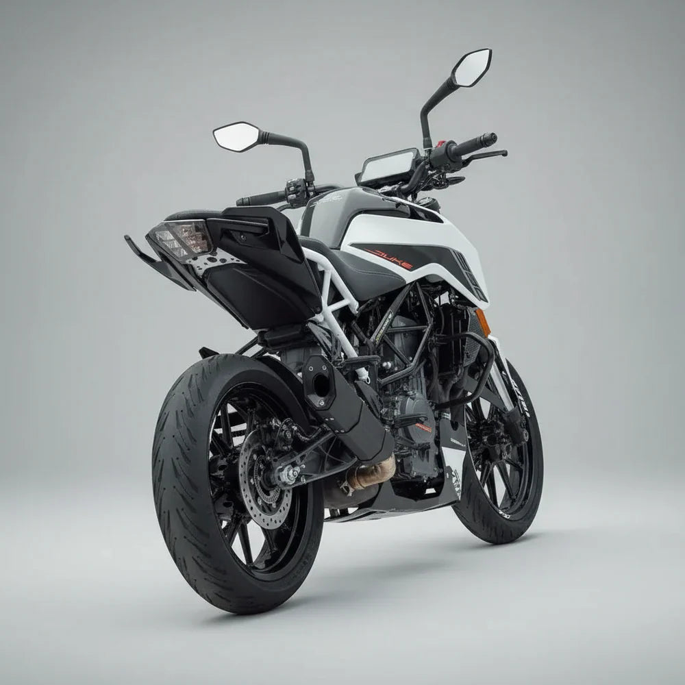 Barrel Rogue Black Slip-On Exhaust with Link Pipe for KTM Duke 390 / RC 390 / Adventure 390 / Duke 250 | 304 Stainless Steel (Rogue 1.0 & Rogue 2.0)