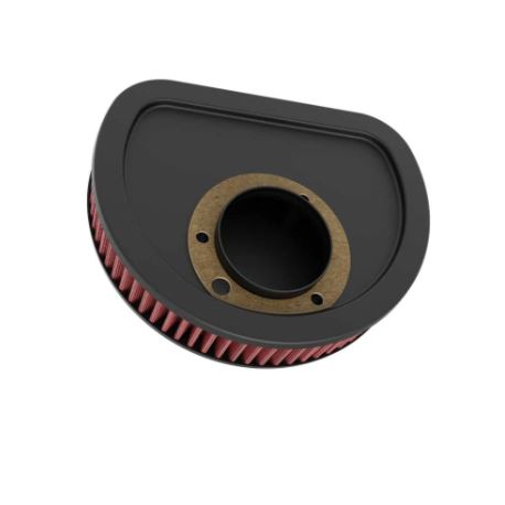 K&N HD-1611 High-Flow Lifetime Air Filter for Harley Davidson Softail & Cross Bones 96CI–103CI | Washable Performance Air Intake Filter