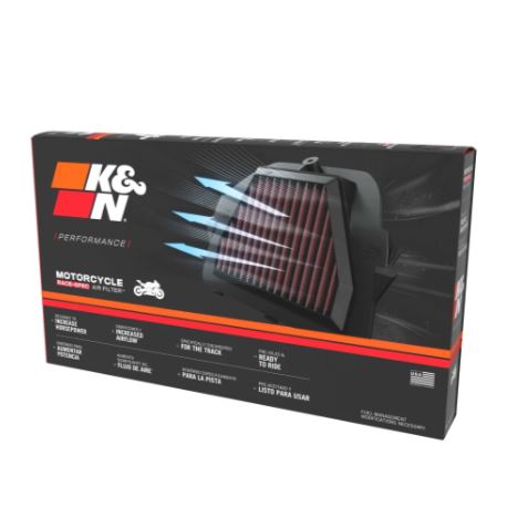 K&N SU-1308R High-Flow Performance Air Filter for Suzuki GSX1300R Hayabusa 2008-2020 | Reusable Racing Air Filter