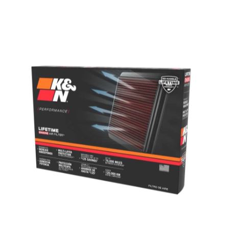 K&N SU-1005 High-Flow Lifetime Engine Air Filter for Suzuki GSXR1000 (2005-2008) Washable Reusable Performance Filter