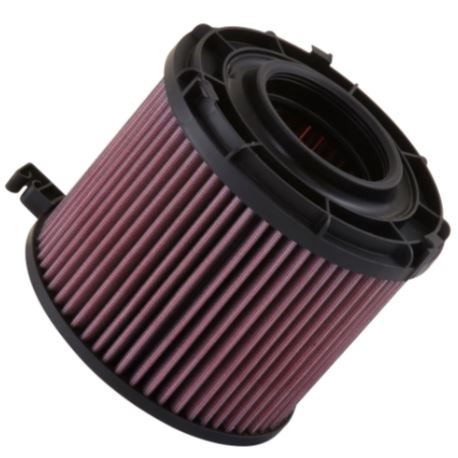 K&N High-Flow Lifetime Air Filter for Audi A5 2.0L Diesel (E-0648) – Washable Performance Engine Filter