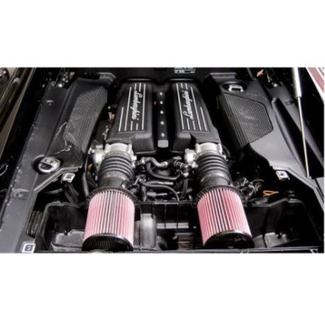 K&N E-0669 High-Flow Lifetime Engine Air Filter Kit (2 Pack) for Audi R8 5.2L V10 & Lamborghini Gallardo 5.2L V10 (2009-2015) Washable Reusable Performance Air Filters