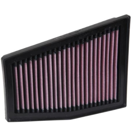 K&N 33-3031 High-Flow Washable Engine Air Filter for Audi RS5 RS4 4.2L V8 (Left Side Airbox) | Reusable Performance Panel Filter