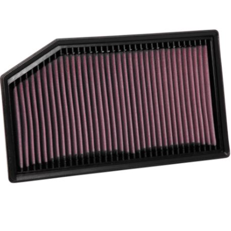 K&N 33-5076 High-Flow Replacement Air Filter for Jeep Wrangler JL & Jeep Gladiator (2018-2024) | Washable Performance Engine Air Filter