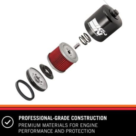 K&N KN-171B High Performance Black Spin-On Oil Filter | Wrench-Off® Premium Motorcycle Oil Filter