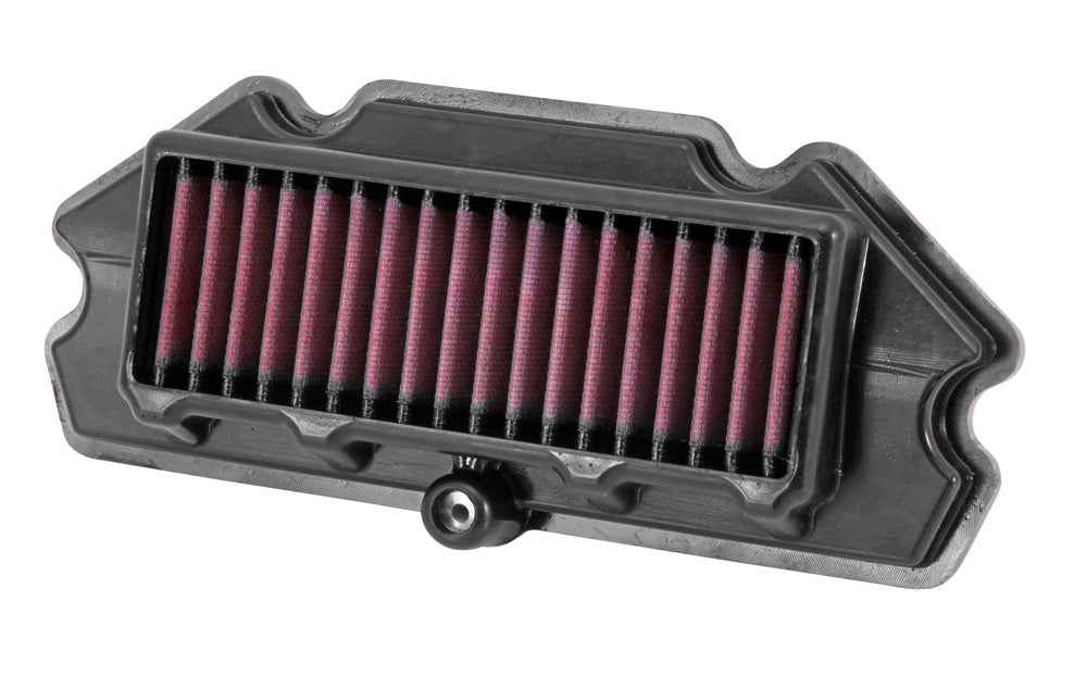 K&N KA-6512 High-Flow Lifetime Engine Air Filter for Kawasaki Ninja 650, EX650, ER6N & ER6F (2012–2016) Washable Reusable Performance Air Filter