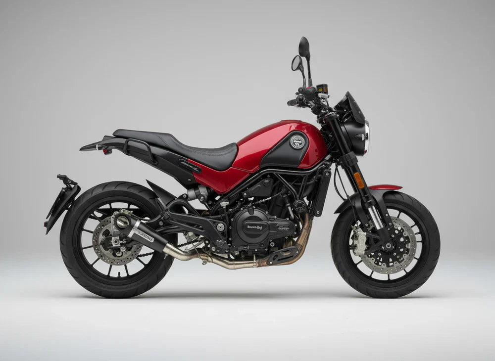 Barrel Outlaw 2.0 Slip-On Exhaust for Benelli Leoncino 500 | 304 Stainless Steel Performance Exhaust with Removable DB Killer