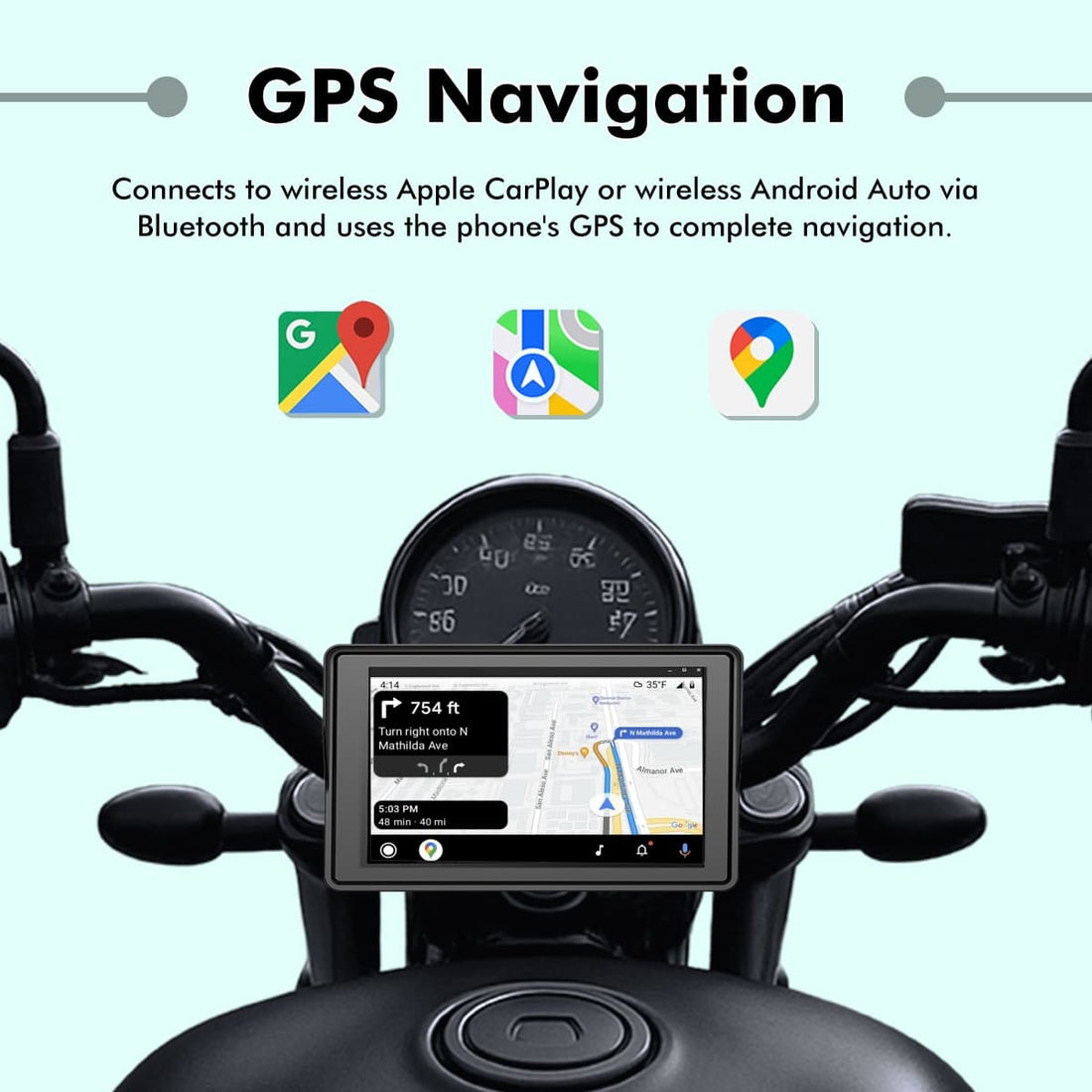 SIMTAC MOTORCYCLE GPS CARPLAY & ANDROID AUTO SYSTEM – M4D