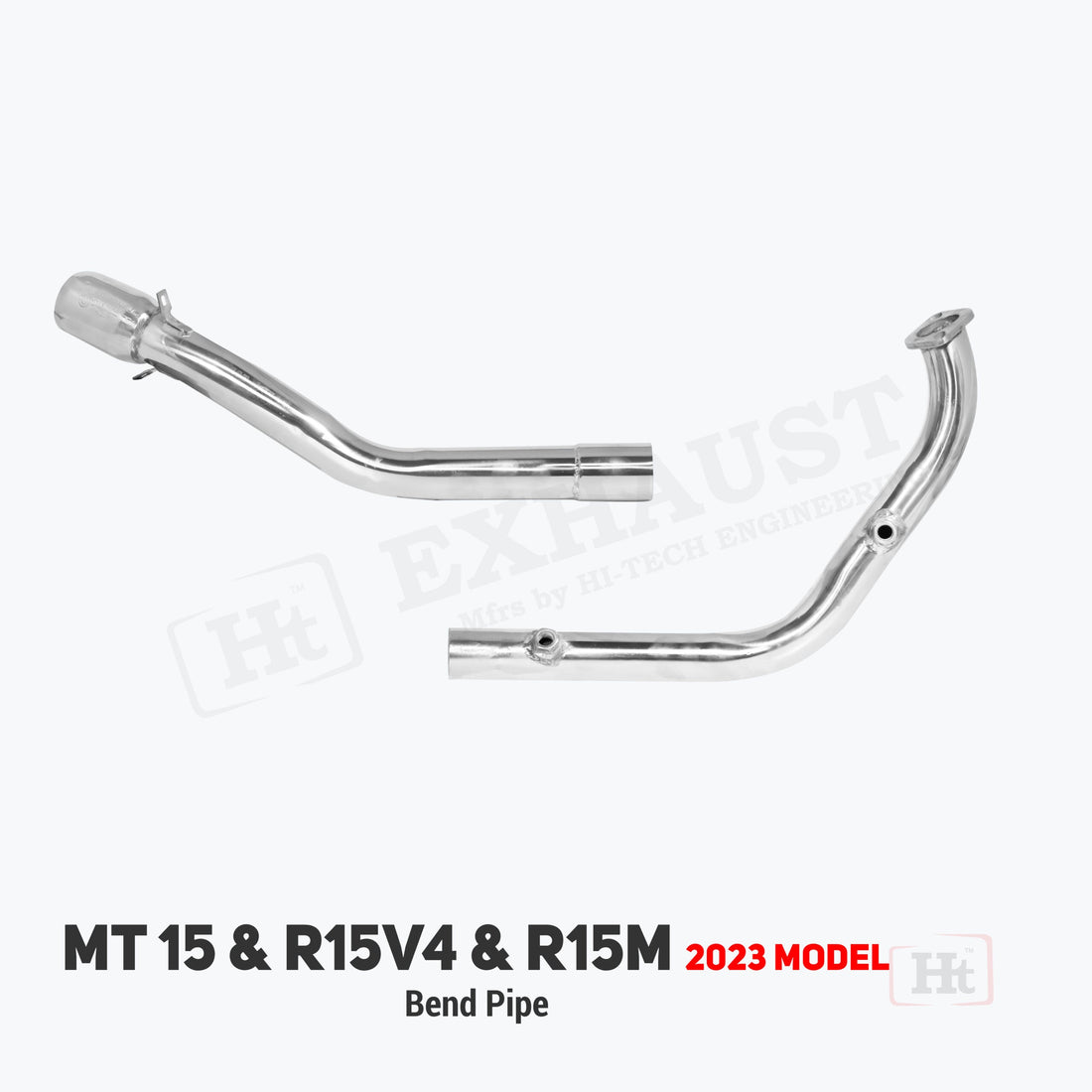 DUAL SENSOR FULL SYSTEM BEND PIPE FOR YAMAHA MT 15 , R15V4 & XSR / SB 722