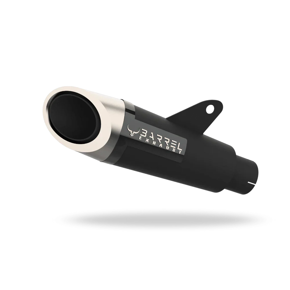 Barrel Outlaw 2.0 Slip-On Exhaust with Link Pipe for Triumph Street Triple 765 (2014-2022) | 304 Stainless Steel Performance Exhaust System