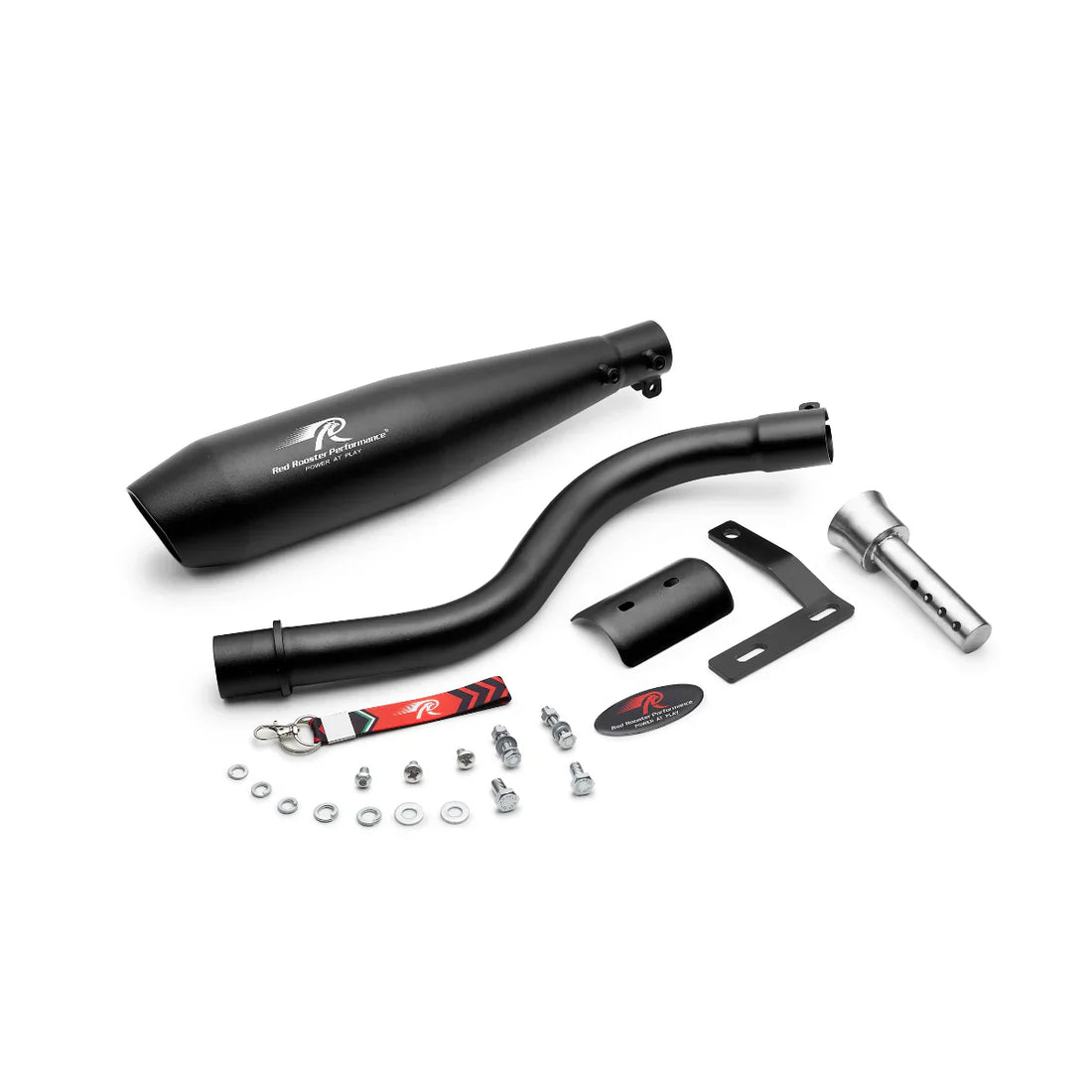 Red Rooster Performance POLARIS Exhaust for Hero XPulse 210 Black | Slip-On SS304 Exhaust