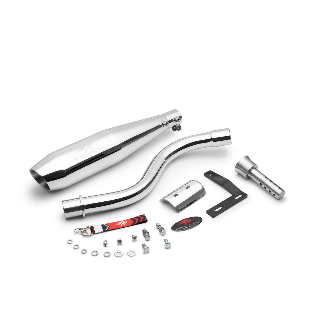 Red Rooster Performance POLARIS Exhaust for Hero XPulse 210 Polish | Slip-On SS304 Exhaust