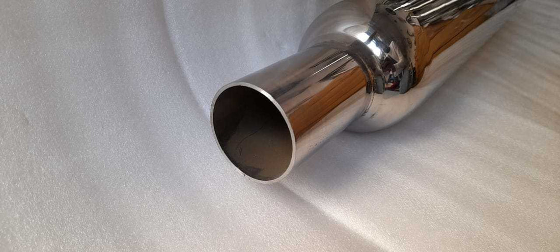 KP Racing System Replica Steel Exhaust for Royal Enfield Classic 350 Reborn | SS304 High Strength Performance Silencer with Lifetime Rust Warranty