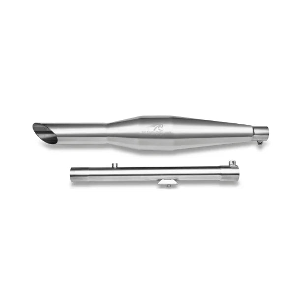 Red Rooster Rumbler Ace Polish Exhaust for Royal Enfield Meteor 350 ,Continental GT 650 (SS304 Performance Silencer)
