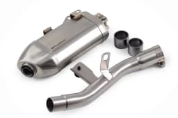 PowerRage Slip-On Exhaust with De-Cat Pipe for Royal Enfield Himalayan 450 – Stainless Steel Performance Muffler