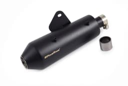 PowerRage Slip-On Exhaust for Royal Enfield Hunter 350 – Black Finish Performance Exhaust