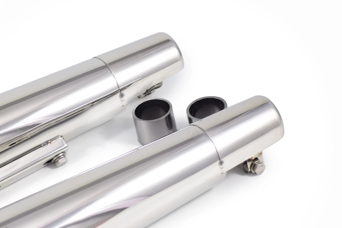 PowerRage Slip-On Exhaust for Royal Enfield Interceptor 650 / GT 650 – Polish Finish Short Type