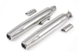 PowerRage Slip-On Exhaust for Royal Enfield Super Meteor 650 – Polish Finish Stainless Steel Muffler