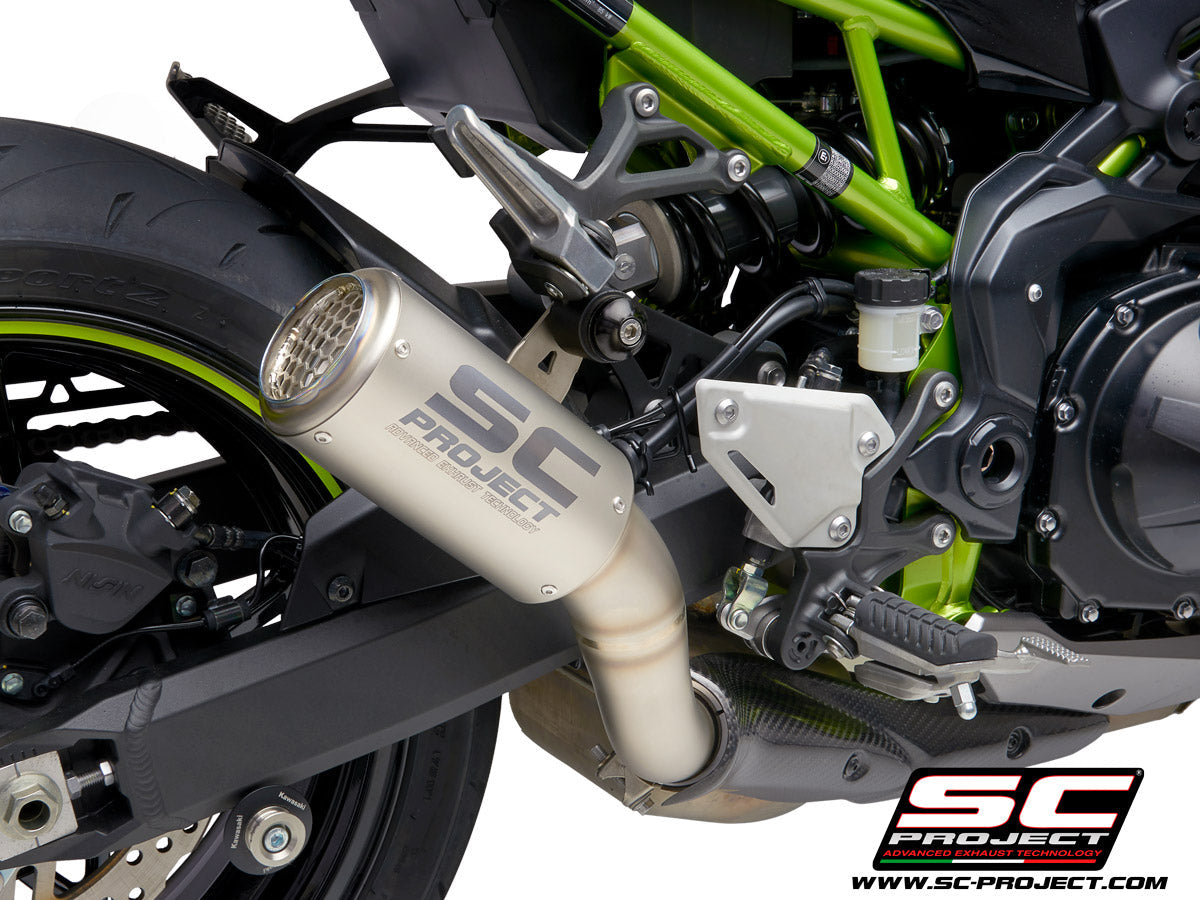 SC Project CR T Titanium Exhaust with Carbon Protection Kawasaki Z900 (2020)