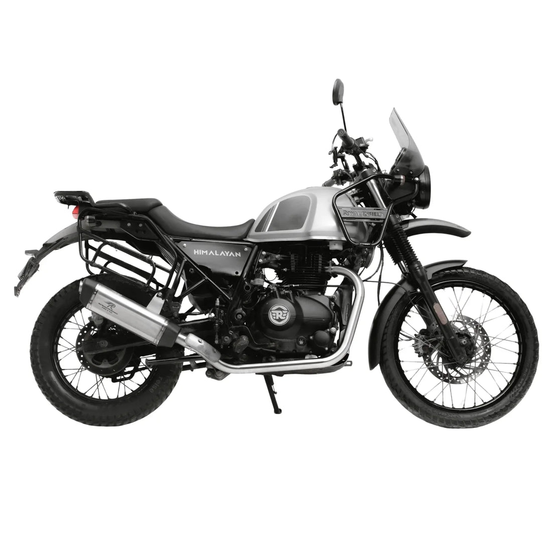 Red Rooster Vertex Matte Exhaust for Royal Enfield Himalayan & Scram 411