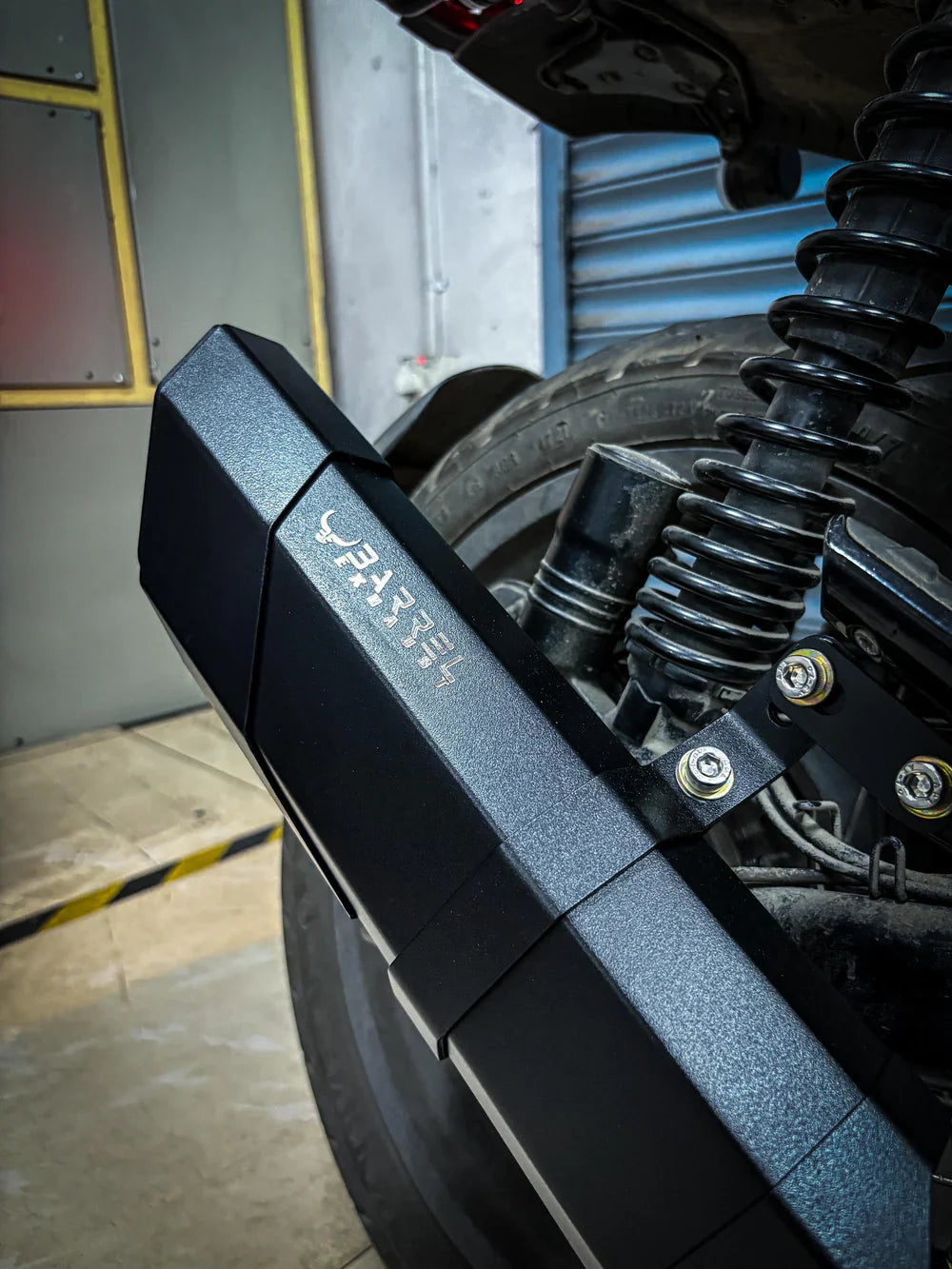 Barrel Rogue 2.0 Exhaust with Link Pipe for Yezdi Scrambler | 304 Stainless Steel Slip-On Performance Exhaust (DB Killer Included)